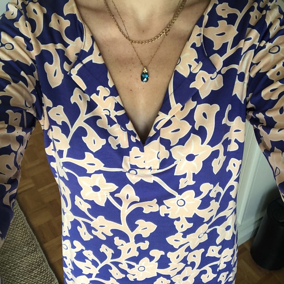 Diane Von Furstenberg Long Sleeve Shift Dress in Size 4 - Picture 5 of 6